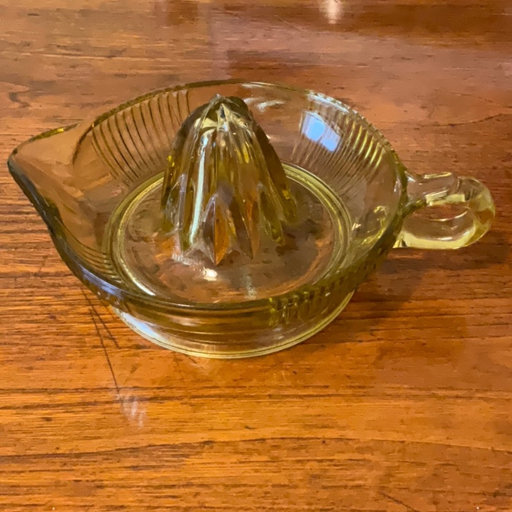 Vintage Glass Lemon Squeezer